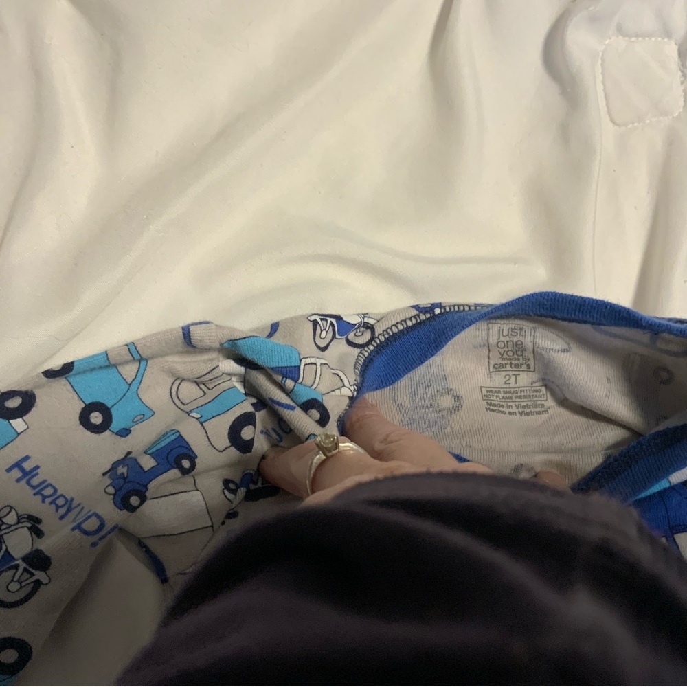 Pick any 5 for $15 Carter's Blue and Gray Car Print Pajama Set - Picture 3 of 8